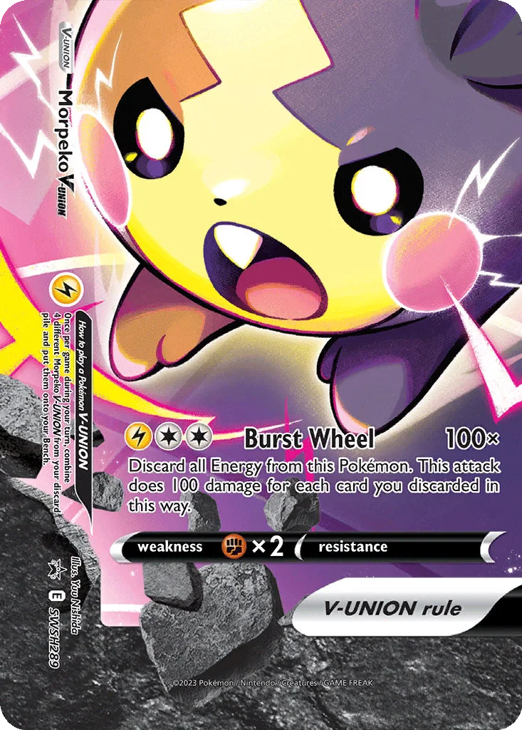 Morpeko V-UNION SWSH289 SWSH Black Star Promos (Promo)