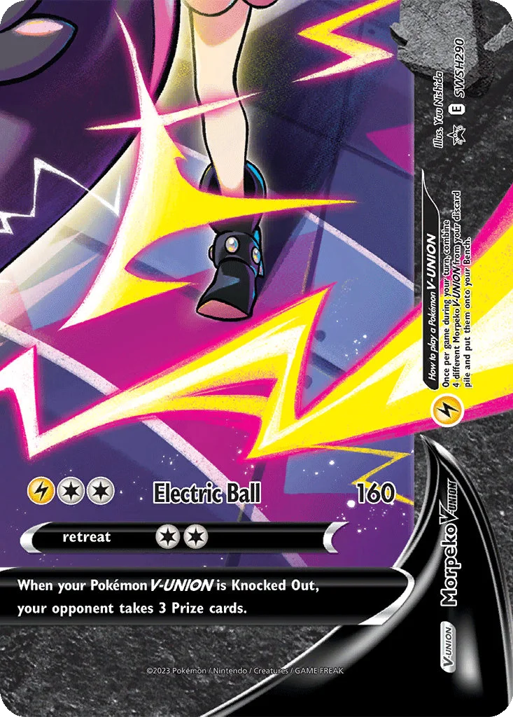 Morpeko V-UNION SWSH290 SWSH Black Star Promos (Promo)