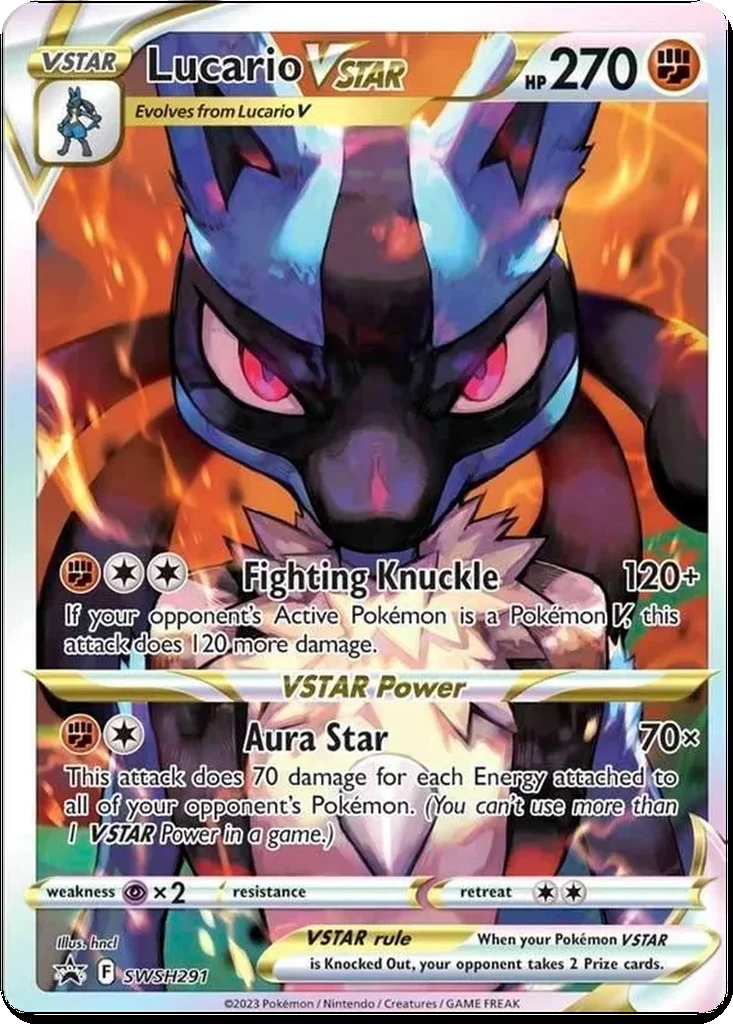 Lucario VSTAR SWSH291 SWSH Black Star Promos (Promo)