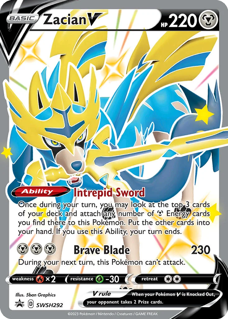 Zacian V SWSH292 SWSH Black Star Promos (Promo)
