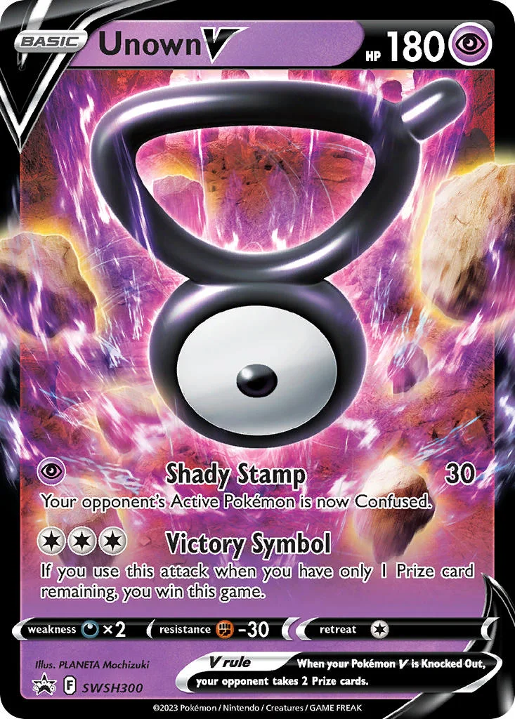 Unown V 300 SWSH Black Star Promos (Promo)