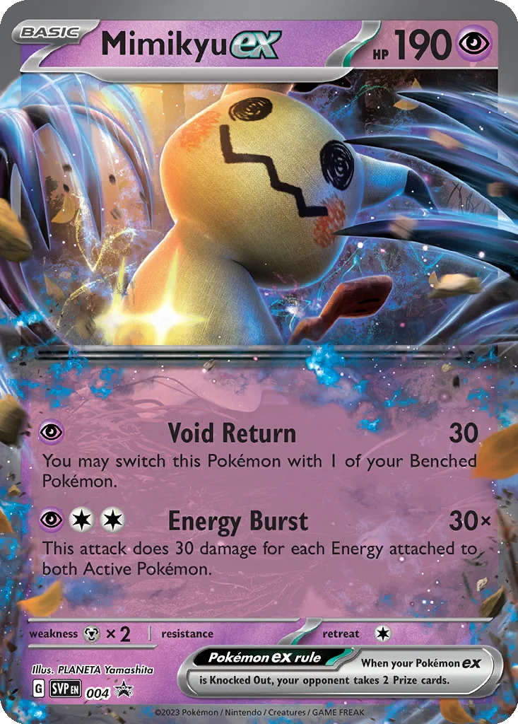 Mimikyu ex 004 Scarlet & Violet Black Star Promos (Mimikyu ex Box)