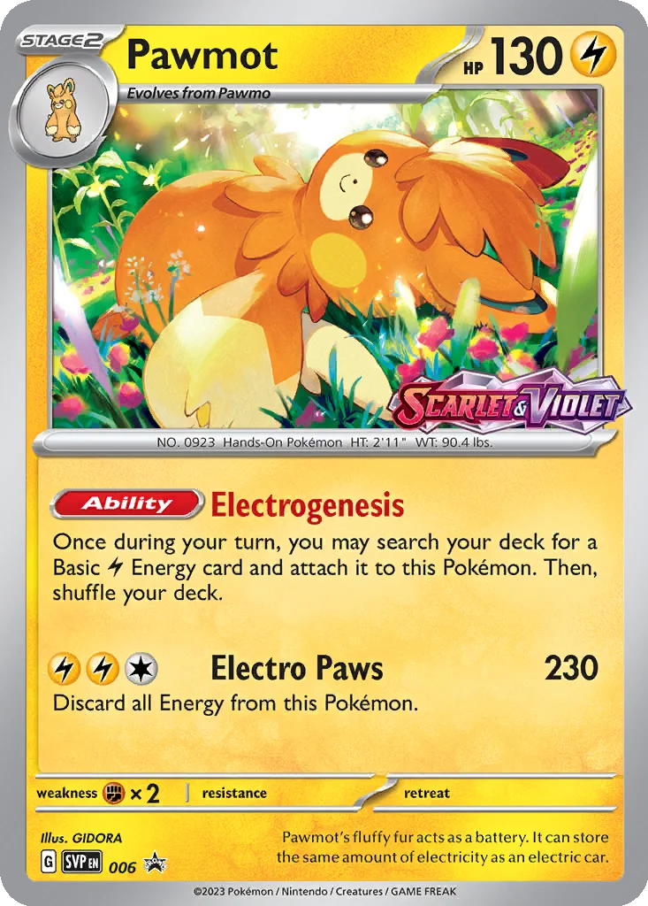 Pawmot 006 Scarlet & Violet Black Star Promos (Build & Battle Box)