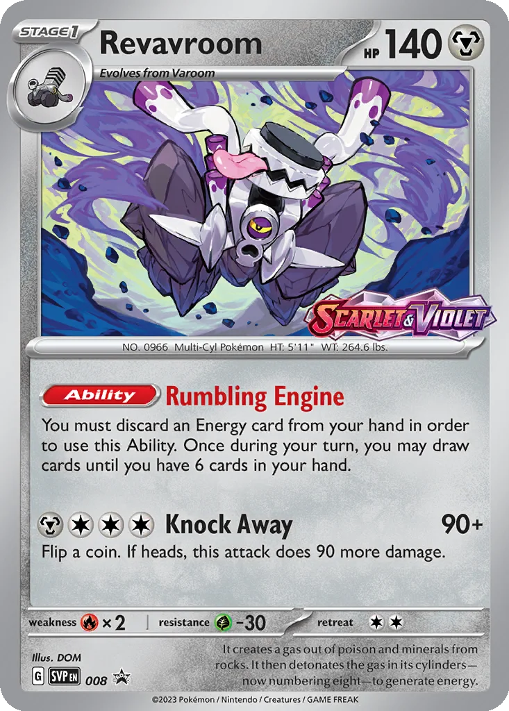 Revavroom 008 Scarlet & Violet Black Star Promos (Build & Battle Box)