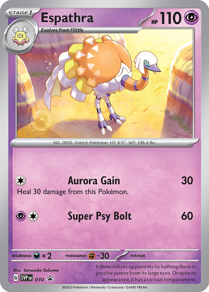 Espathra 010 Scarlet & Violet Black Star Promos (Scarlet & Violet Blister)