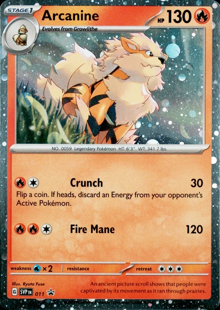 Arcanine 011 Scarlet & Violet Black Star Promos (Scarlet & Violet Blister (HD Holo))
