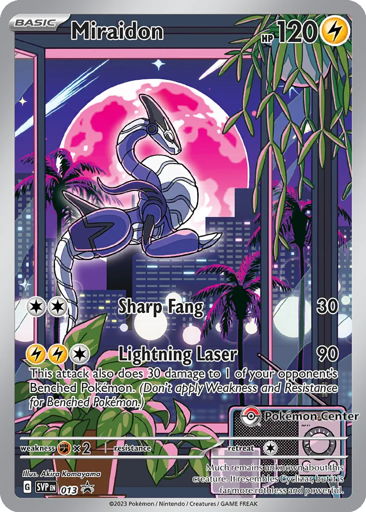 Miraidon 013 Scarlet & Violet Black Star Promos (Pokemon Center ETB Promo)