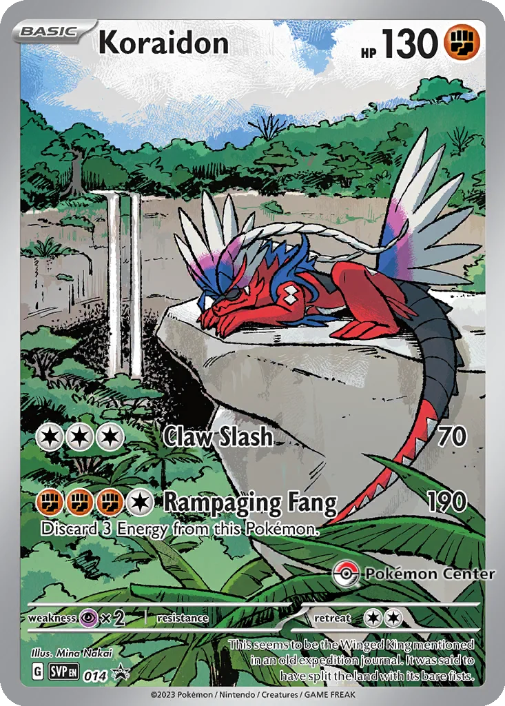 Koraidon 014 Scarlet & Violet Black Star Promos (Pokemon Center ETB Promo)