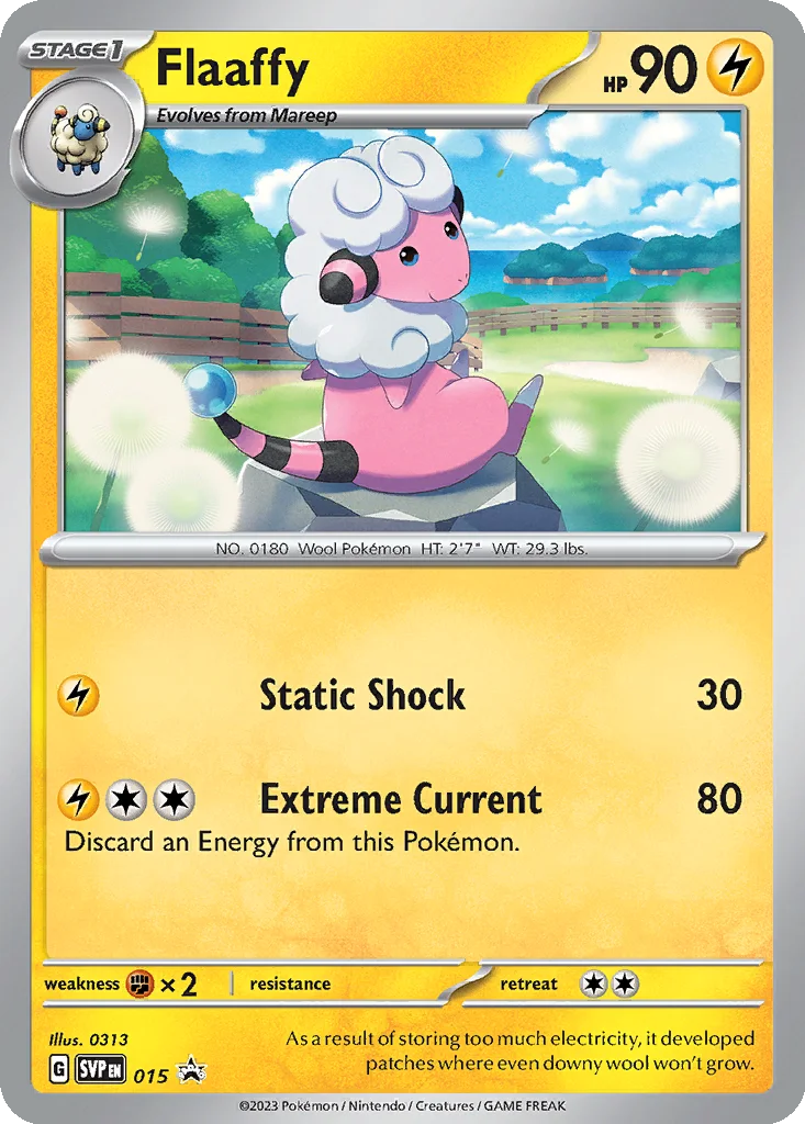 Flaaffy 015 Scarlet & Violet Black Star Promos (Ampharos ex League Battle Deck)