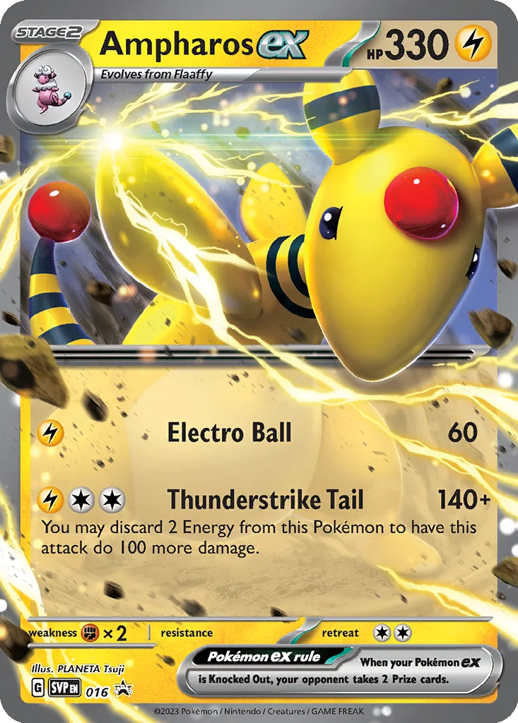 Ampharos ex 016 Scarlet & Violet Black Star Promos (Ampharos ex League Battle Deck)