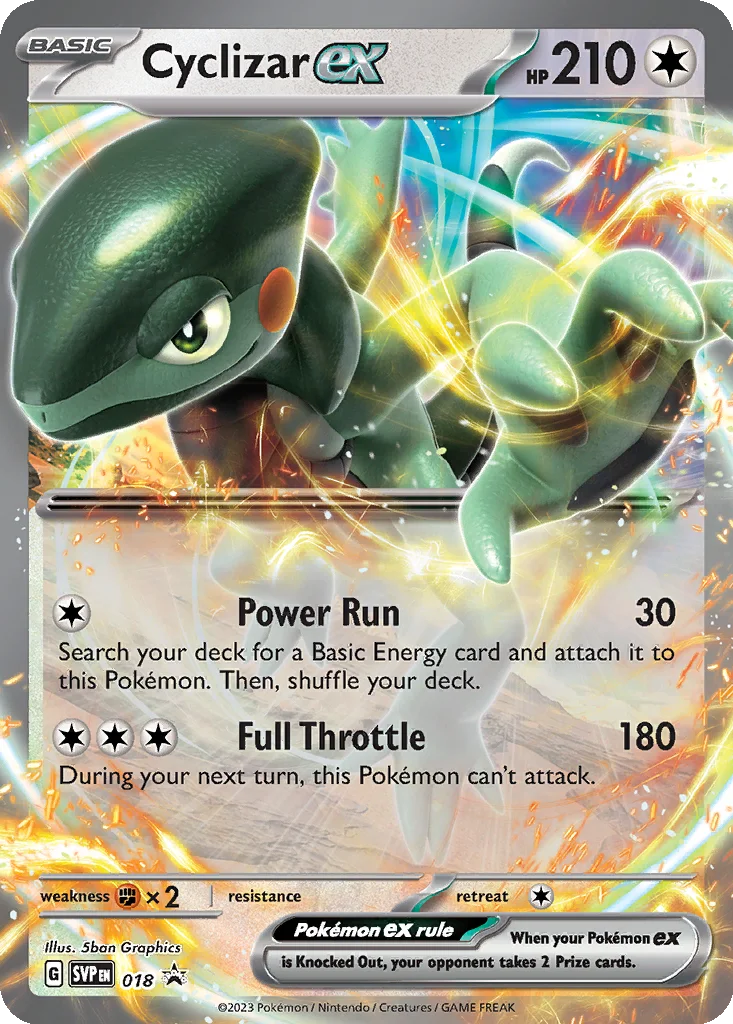 Cyclizar ex 018 Scarlet & Violet Black Star Promos (Cyclizar ex Box)