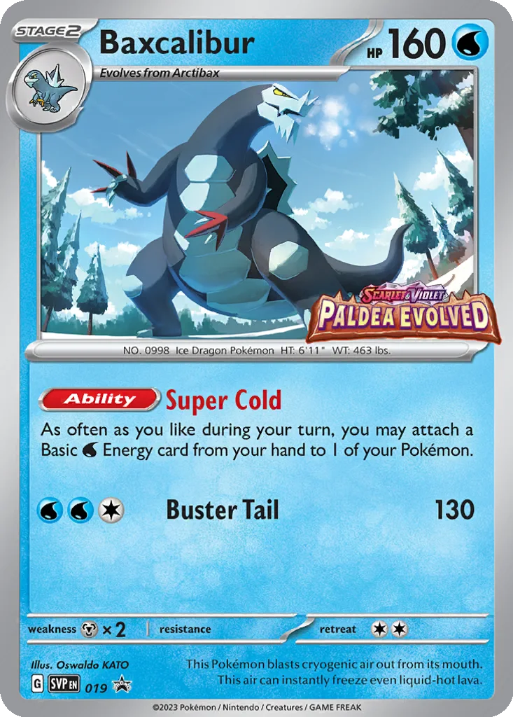 Baxcalibur 019 Scarlet & Violet Black Star Promos (Build & Battle Deck Promo)