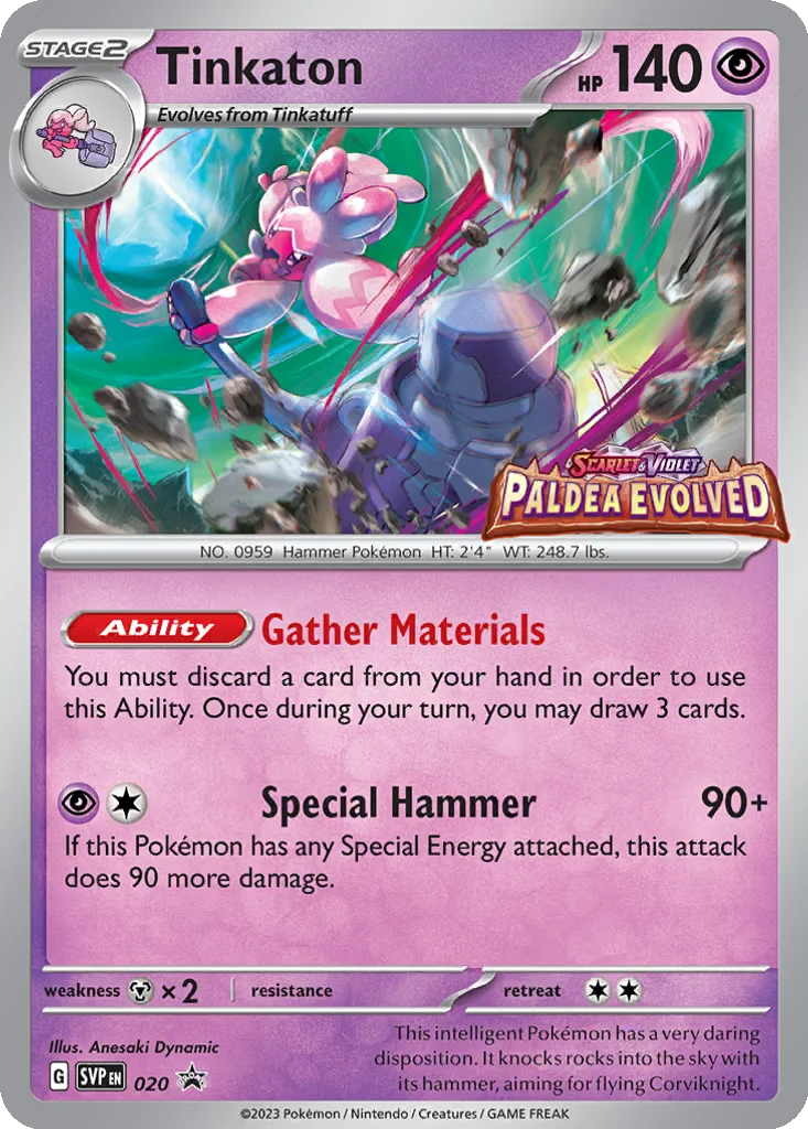 Tinkaton 020 Scarlet & Violet Black Star Promos (Build & Battle Deck Promo)