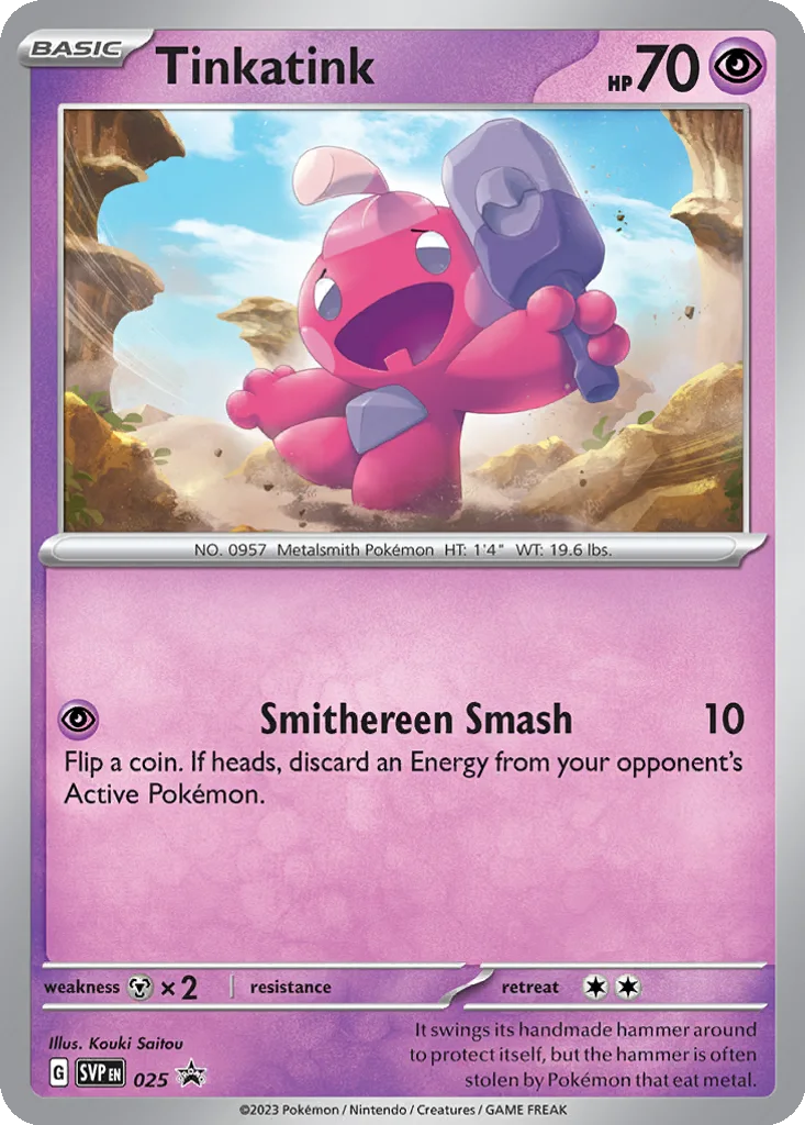 Tinkatink 025 Scarlet & Violet Black Star Promos (3-Pack Blister)