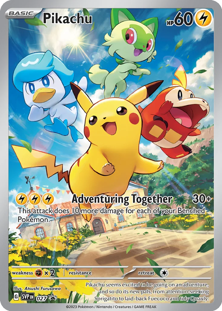 Pikachu 027 Scarlet & Violet Black Star Promos (Elite Trainer Box Promo)