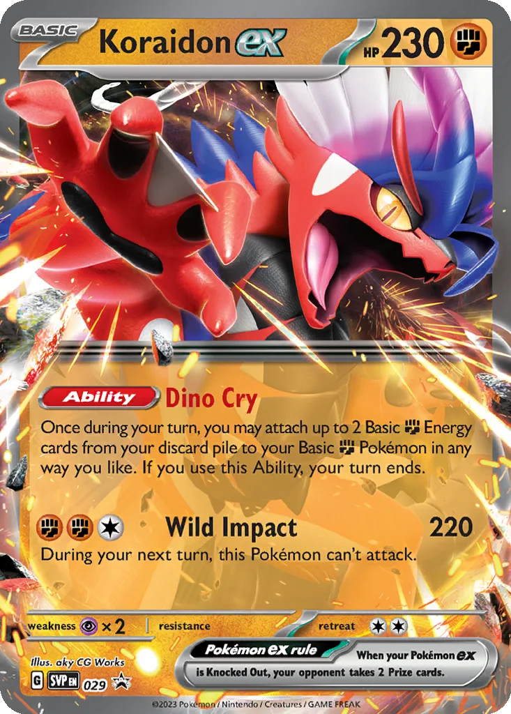 Koraidon ex 029 Scarlet & Violet Black Star Promos (Paldea Legends Tin)
