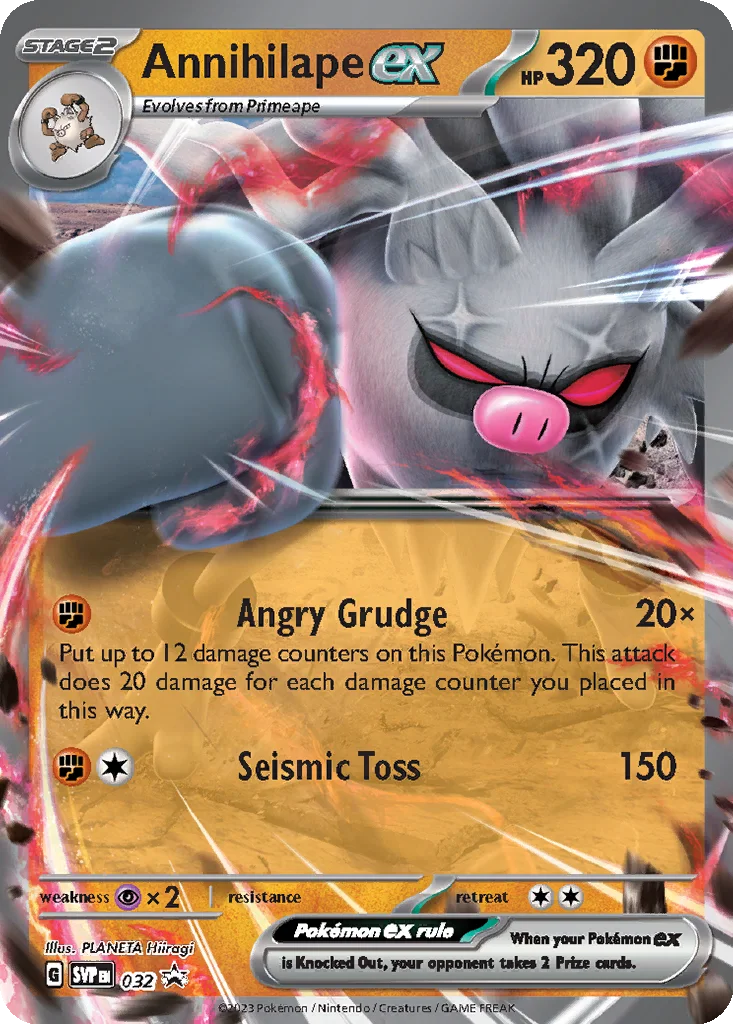 Annihilape ex 032 Scarlet & Violet Black Star Promos (Annihilape ex Box)