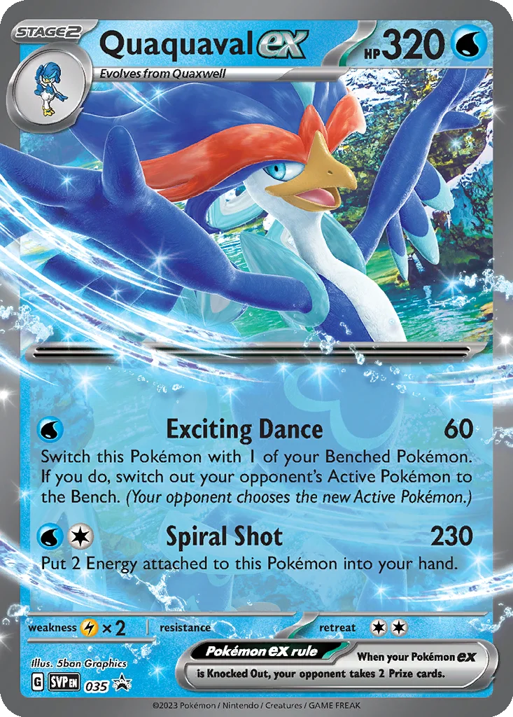 Quaquaval ex 035 Scarlet & Violet Black Star Promos (Paldea Partners Tin)