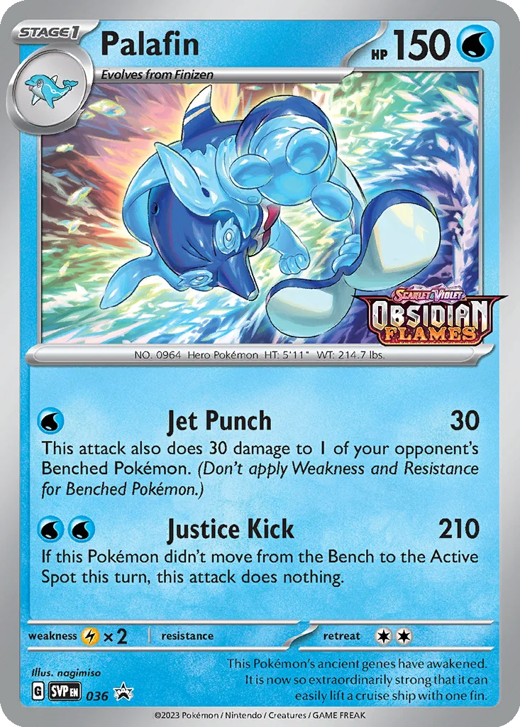 Palafin 036 Scarlet & Violet Black Star Promos (Build & Battle Deck Promo)