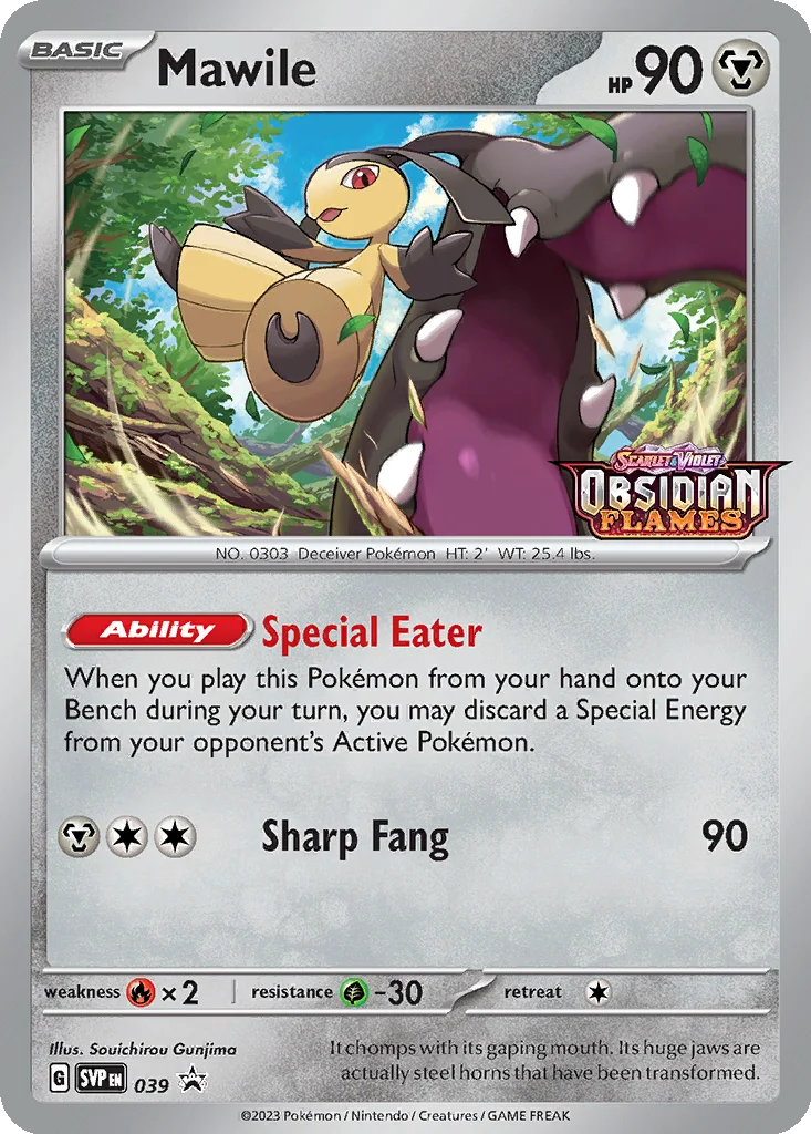 Mawile 039 Scarlet & Violet Black Star Promos (Build & Battle Deck Promo)