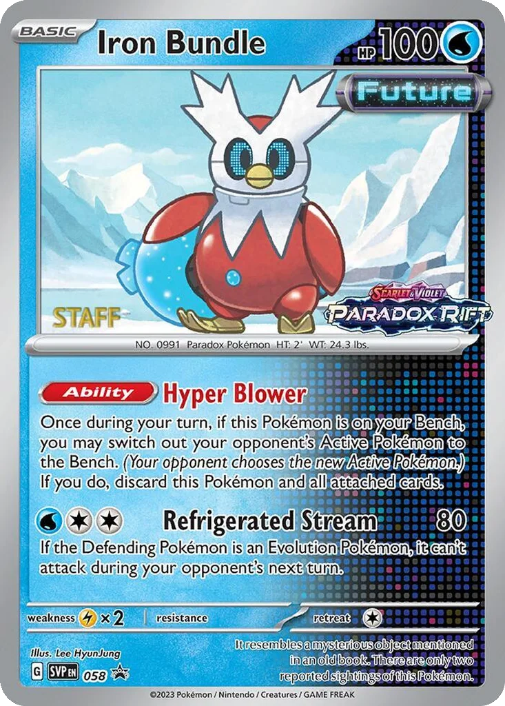 Iron Bundle 058 Scarlet & Violet Black Star Promos (Staff Stamped)