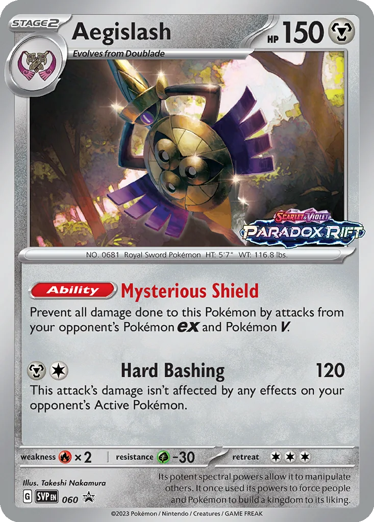 Aegislash 060 Scarlet & Violet Black Star Promos (Build & Battle Deck Promo)