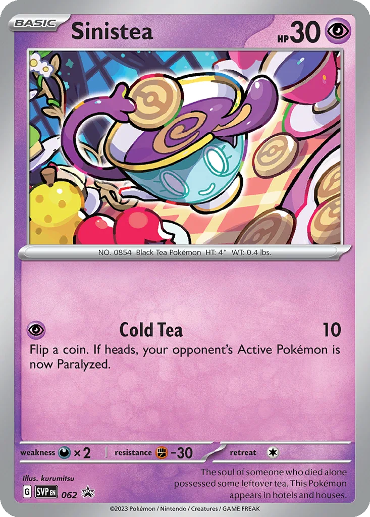 Sinistea 062 Scarlet & Violet Black Star Promos (Checklane Blister)