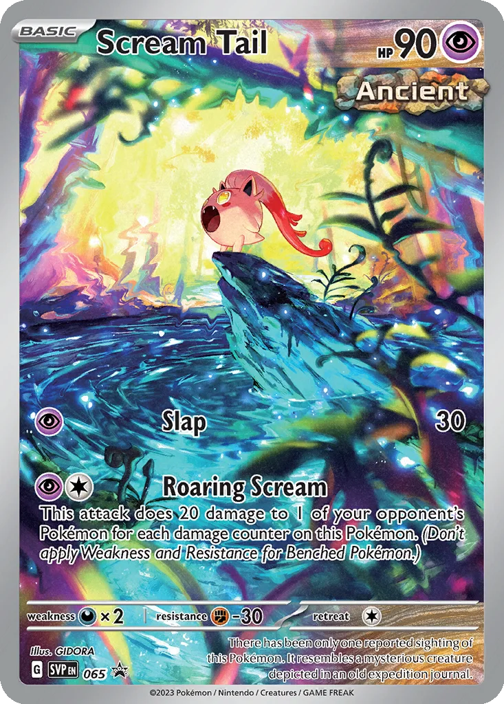 Scream Tail 065 Scarlet & Violet Black Star Promos (Iron Valiant Elite Trainer Box Promo)