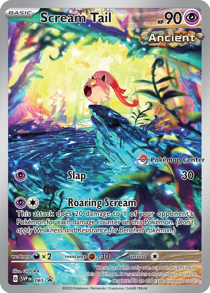 Scream Tail 065 Scarlet & Violet Black Star Promos (Iron Valiant Pokemon Center ETB Promo)