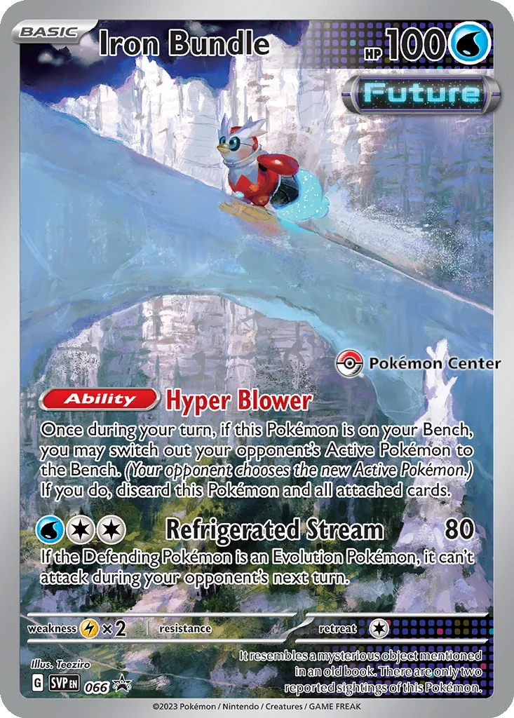Iron Bundle 066 Scarlet & Violet Black Star Promos (Iron Valiant Pokemon Center ETB Promo)