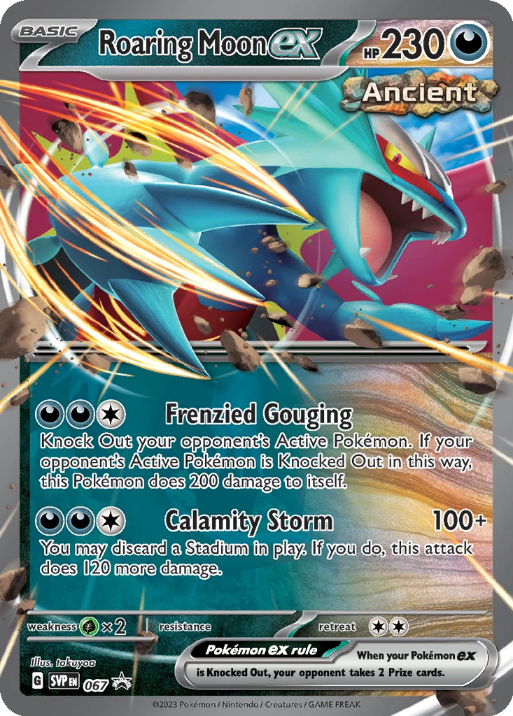 Roaring Moon ex 067 Scarlet & Violet Black Star Promos (Roaring Moon ex Box)
