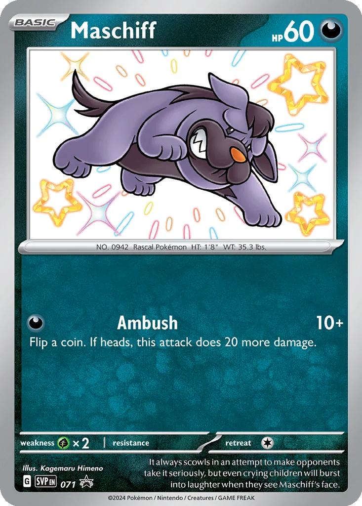 Maschiff 071 Scarlet & Violet Black Star Promos (Tech Sticker Collection)