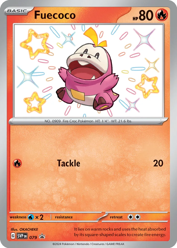 Fuecoco 079 Scarlet & Violet Black Star Promos (Paldean Fates Premium Collection)