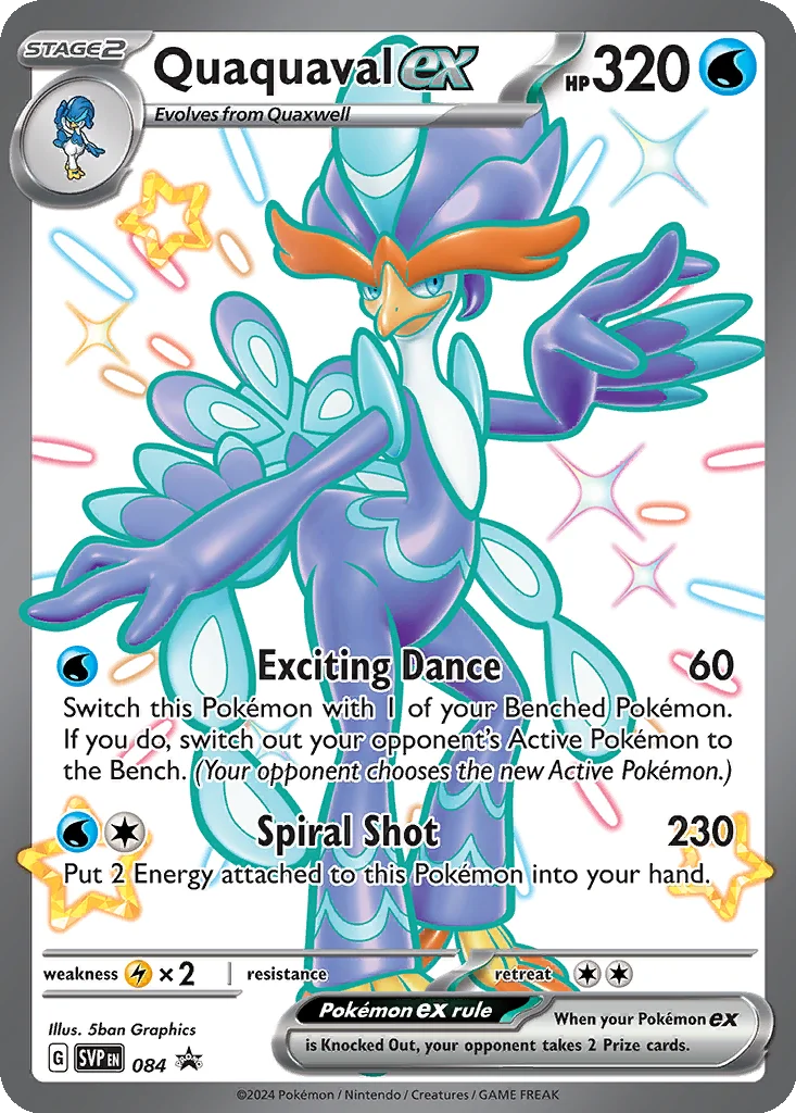Quaquaval ex 084 Scarlet & Violet Black Star Promos (Paldean Fates Premium Collection)