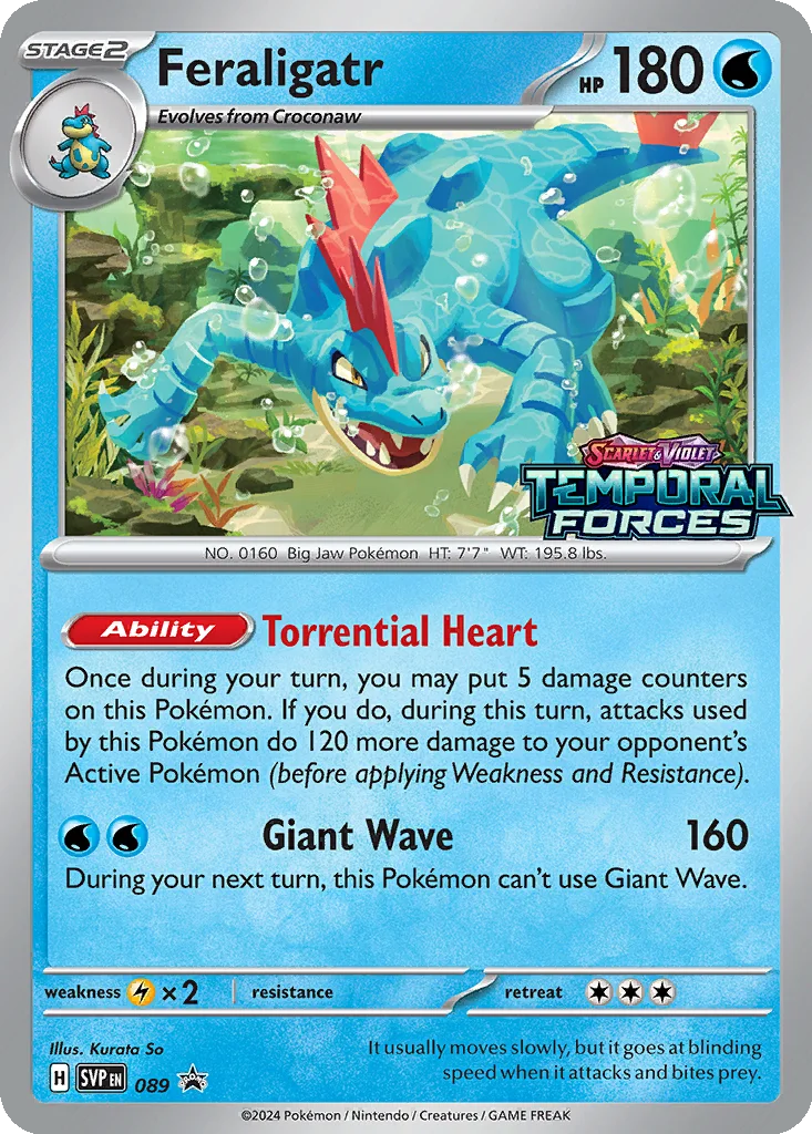 Feraligatr 089 Scarlet & Violet Black Star Promos (Build & Battle Deck Promo)