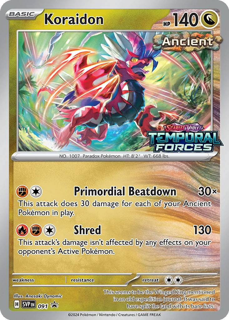 Koraidon 091 Scarlet & Violet Black Star Promos (Build & Battle Deck Promo)
