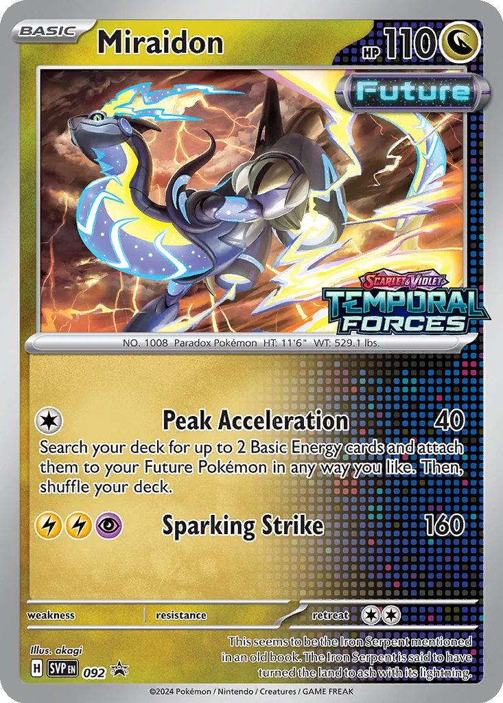 Miraidon 092 Scarlet & Violet Black Star Promos (Build & Battle Deck Promo)
