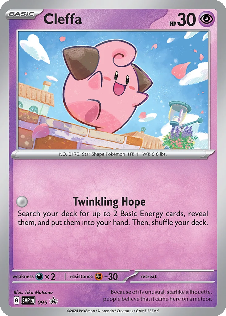 Cleffa 095 Scarlet & Violet Black Star Promos (3-Pack Blister)