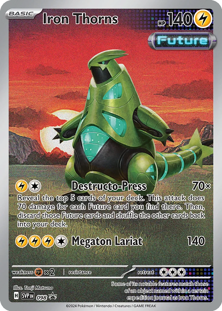 Iron Thorns 098 Scarlet & Violet Black Star Promos (Iron Leaves ETB Promo)