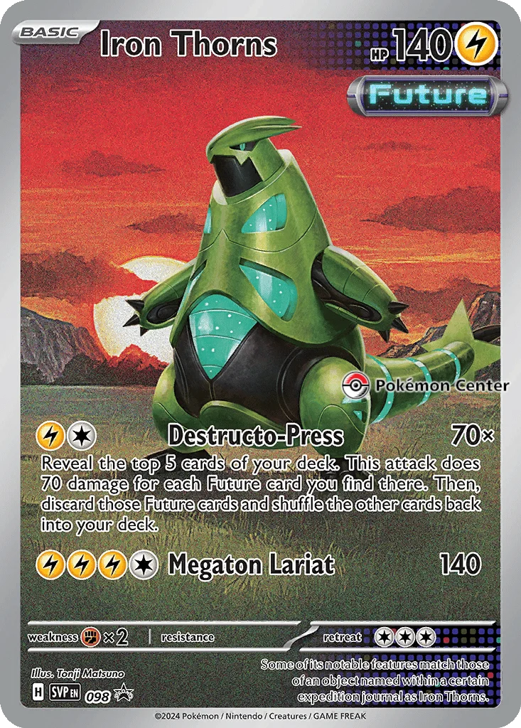 Iron Thorns 098 Scarlet & Violet Black Star Promos (Pokemon Center ETB Promo)