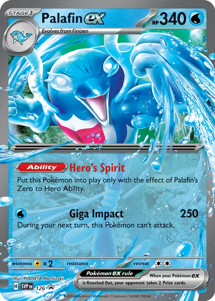 Palafin ex 126 Scarlet & Violet Black Star Promos (Palafin ex Box)