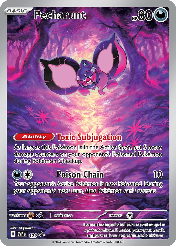 Pecharunt 129 Scarlet & Violet Black Star Promos (Elite Trainer Box Promo)