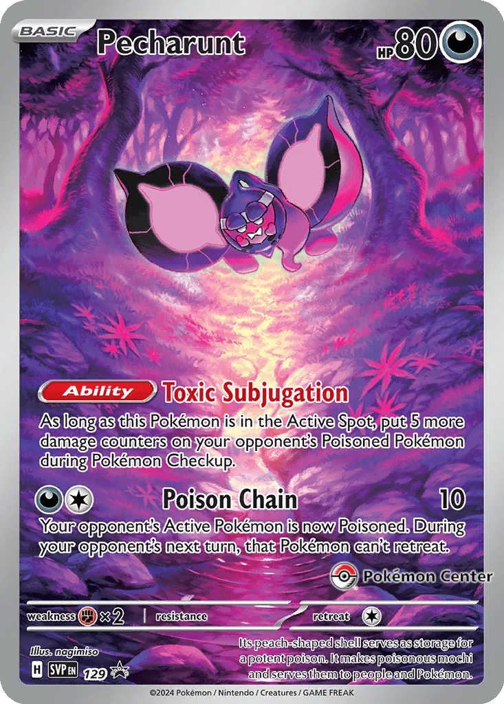 Pecharunt 129 Scarlet & Violet Black Star Promos (Pokemon Center ETB Promo)
