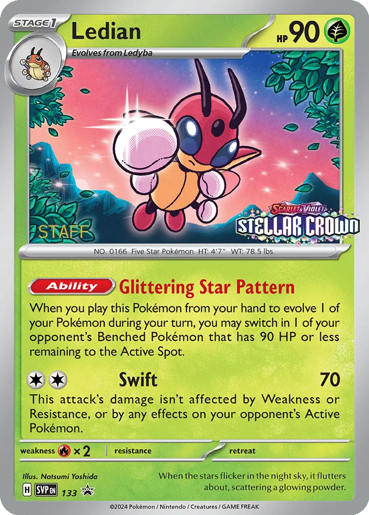 Ledian 133 Scarlet & Violet Black Star Promos (Staff Stamped)