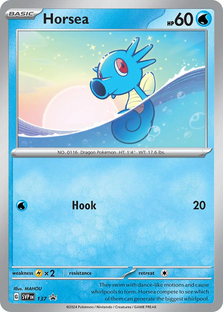 Horsea 137 Scarlet & Violet Black Star Promos (Checklane Blister)