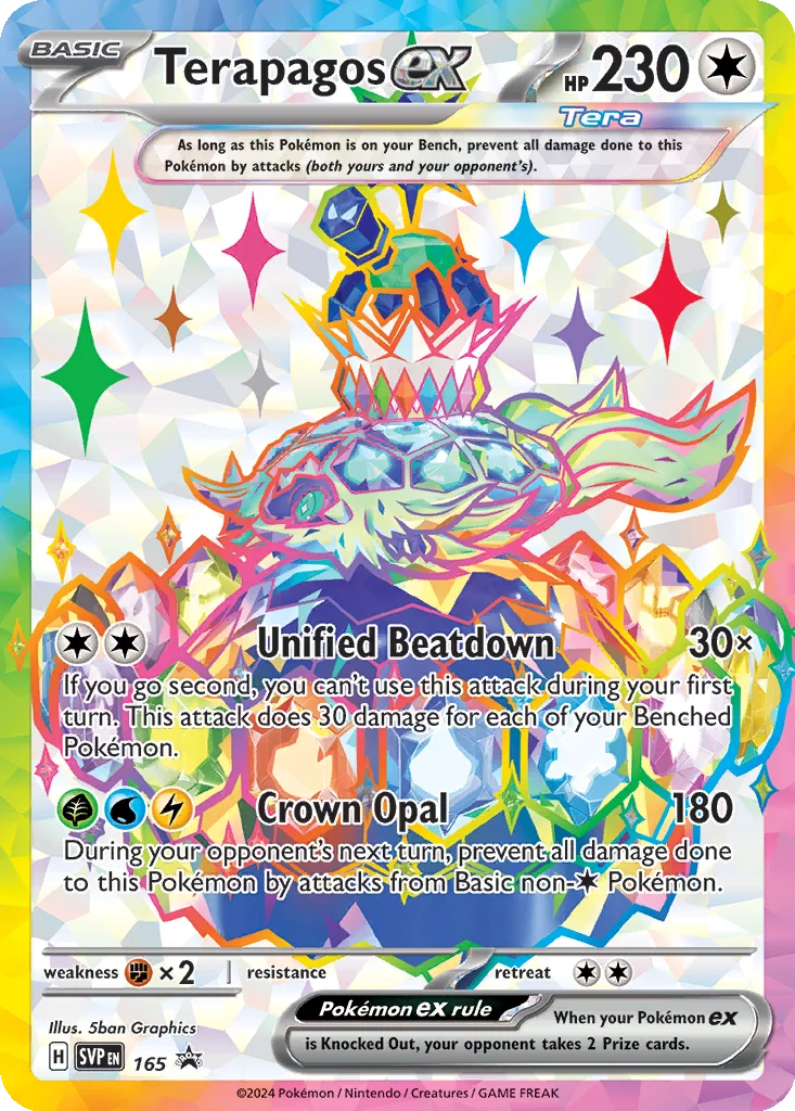 Terapagos ex 165 Scarlet & Violet Black Star Promos (Terapagos ex Ultra-Premium Collection)
