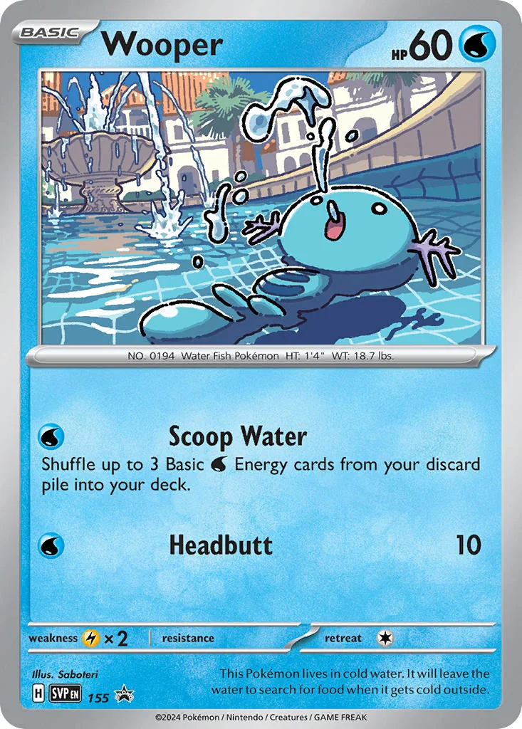 Wooper 155 Scarlet & Violet Black Star Promos (Checklane Blister)