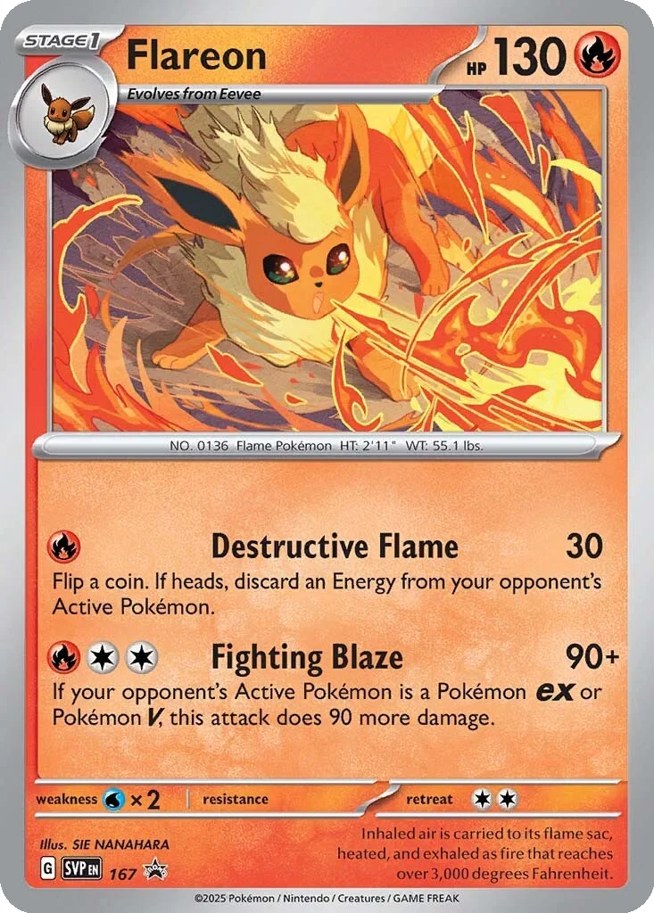Flareon 167 Scarlet & Violet Black Star Promos (Poster Collection Promo)