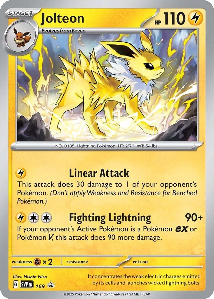 Jolteon 169 Scarlet & Violet Black Star Promos (Poster Collection Promo)