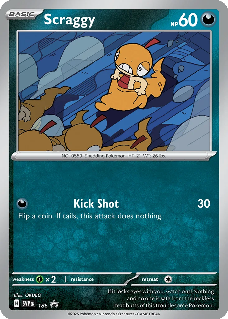 Scraggy 186 Scarlet & Violet Black Star Promos (Checklane Blister)